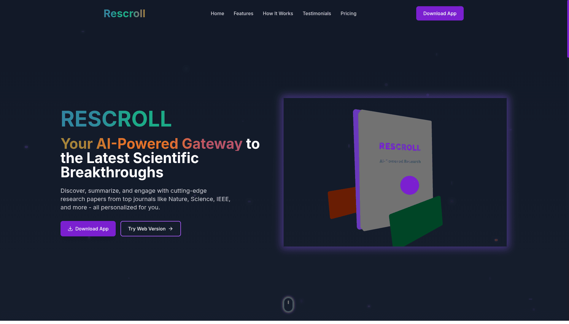 ReScroll - TikTok for Research Papers