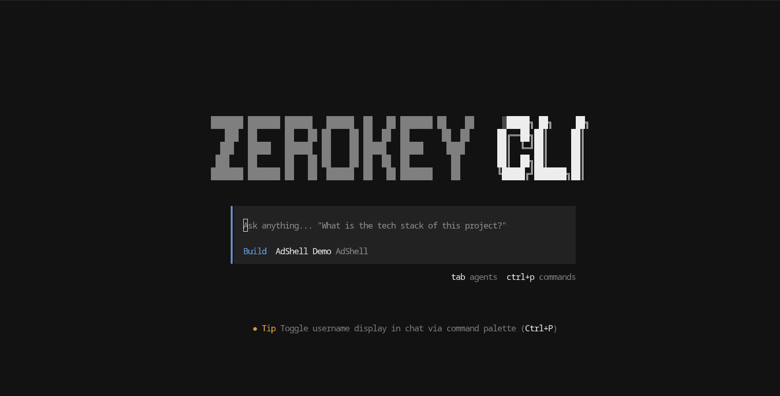 ZeroKeyCLI - AdSense for the Terminal